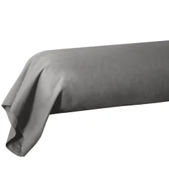 Taie de traversin 85x185cm 100% coton gris foncé < Gifi Outlet