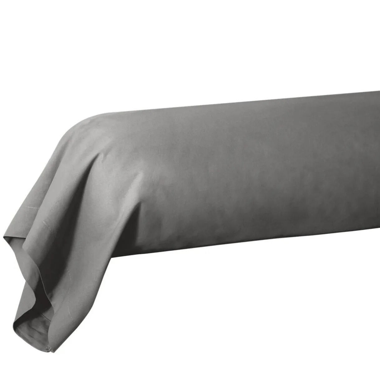 Taie de traversin 85x185cm 100% coton gris foncé < Gifi Outlet