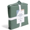 Taie de traversin 85x185cm 100% coton percale vert < Gifi