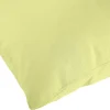 Taie d'oreiller rectangulaire 50x70cm polyester uni jaune