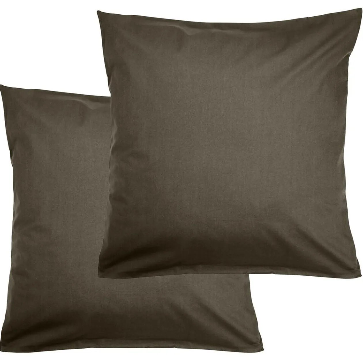 Taie d'oreiller 63x63cm coton uni x2 (6 modèles)