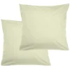 Taie d'oreiller 50x70cm coton uni x2 (6 modèles) < Gifi Outlet