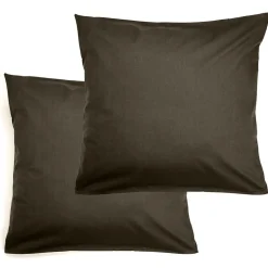 Taie d'oreiller 50x70cm coton uni x2 (6 modèles) < Gifi Outlet