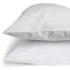Taie d'oreiller 63x63cm polycoton finition droite blanc < Gifi Best