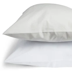 Taie d'oreiller 63x63cm polycoton finition droite blanc < Gifi Best