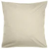 Taie d'oreiller 50x70cm polycoton finition droite beige