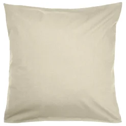 Taie d'oreiller 63x63cm polycoton finition droite beige < Gifi Online
