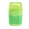Taille crayon gomme 2en1 bleu ou vert