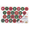 Tampon encreur thème Noël Rouge et Vert x26