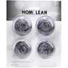 Tampon à récurer boule en inox x 4