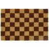 Tapis coco rectangulaire damier marron 40x60cm < Gifi Clearance