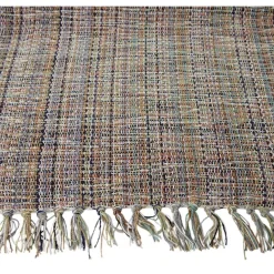 Tapis coton rayure multicolore 50x80cm