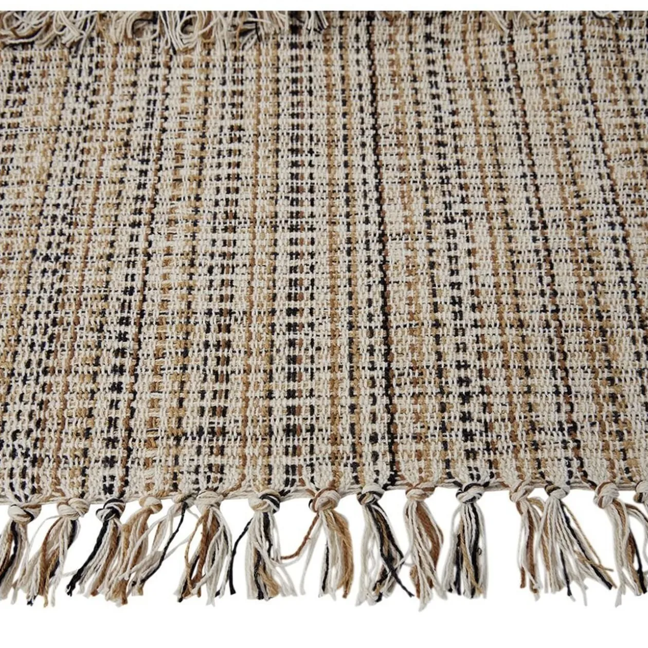 Tapis coton rayure multicolore 50x80cm