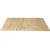 Tapis déco fourrure rayé 120x170cm (2 modèles taupe ou beige)