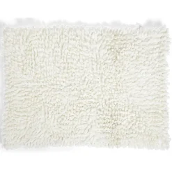 Tapis de bain chenille 40x60cm polyester beige