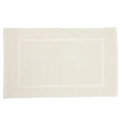 Tapis de bain coton beige 50x80cm