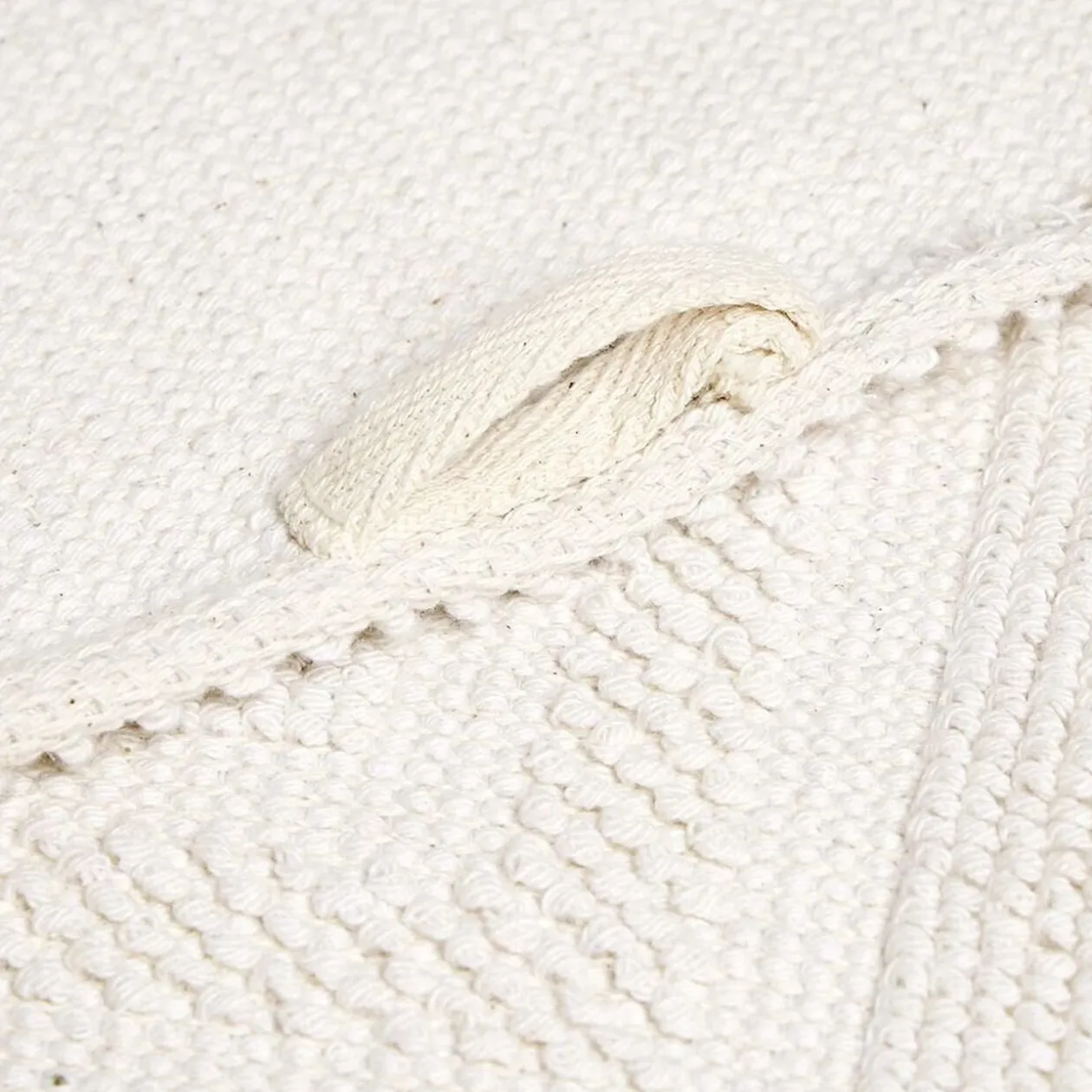 Tapis de bain 100% coton blanc uni 70x50cm