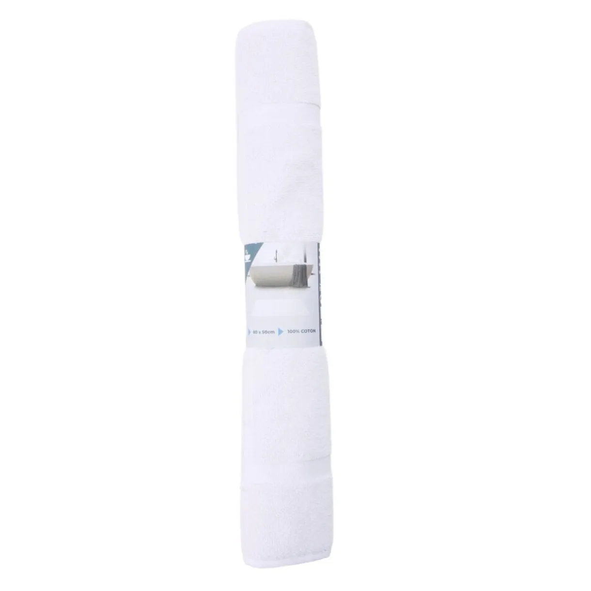 Tapis de bain coton blanc 50x80cm < Gifi Discount