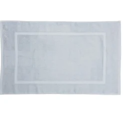 Tapis de bain coton bleu 50x80cm