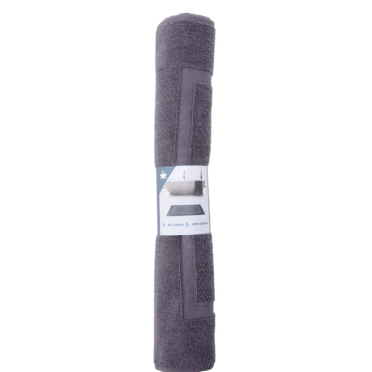 Tapis de bain coton gris 50x80cm < Gifi Hot