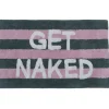 Tapis de bain coton tufté à rayures avec inscription 50x80cm (2 modèles) < Gifi Online