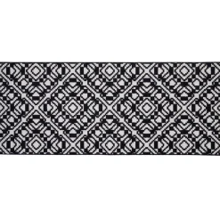 Tapis de cuisine antidéapant absorbant imprimé tomette bleu 50x80cm