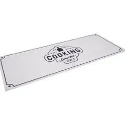 Tapis de cuisine antidérapant absorbant inscription Cooking 120x50cm