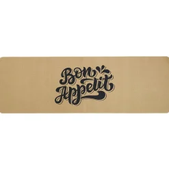 Tapis de cuisine effet lin inscription Bon appétit 120x50 cm < Gifi Online