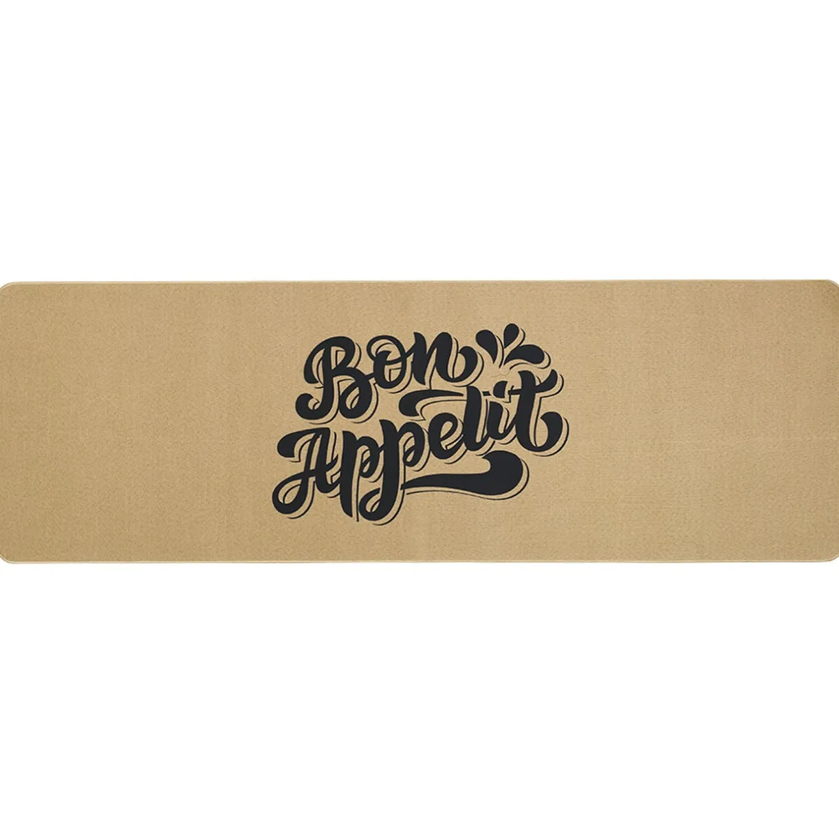 Tapis de cuisine effet lin inscription Bon appétit 120x50 cm < Gifi Online