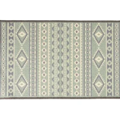 Tapis de cuisine latex imprimé vert 80x50 cm