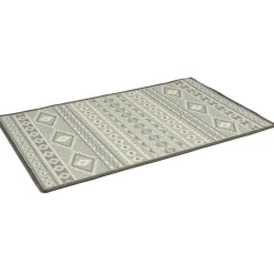 Tapis de cuisine latex imprimé vert 80x50 cm