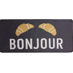 Tapis de cuisine rectangulaire antidérapant absorbant motifs croissants 50x120cm < Gifi New