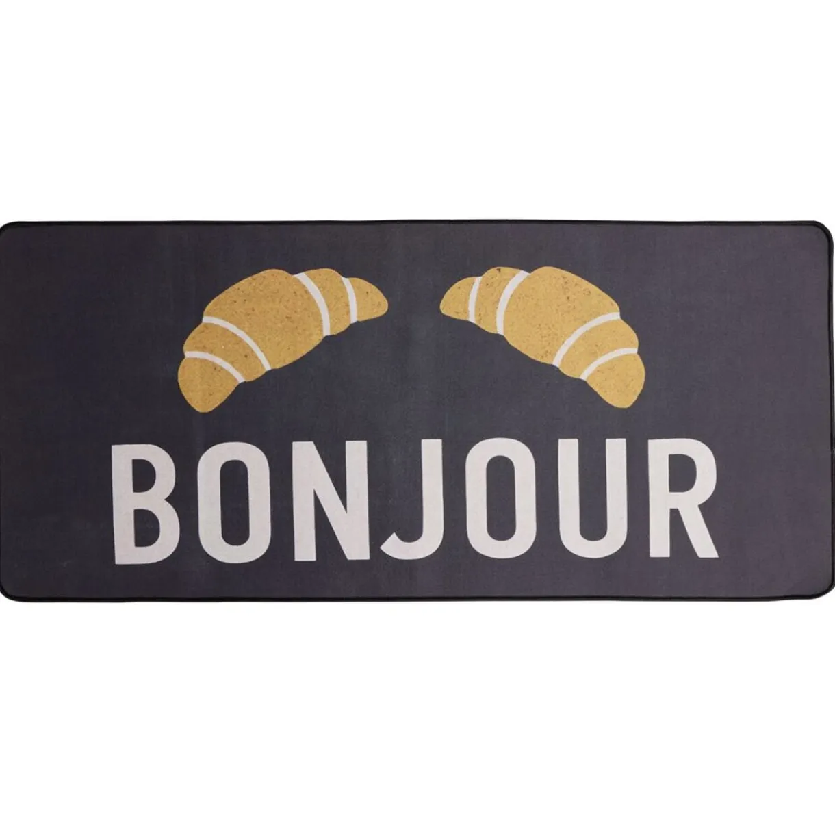 Tapis de cuisine rectangulaire antidérapant absorbant motifs croissants 50x120cm < Gifi New