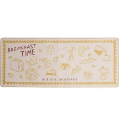 Tapis de cuisine rectangulaire antidérapant absorbant motifs croissants 50x120cm < Gifi New