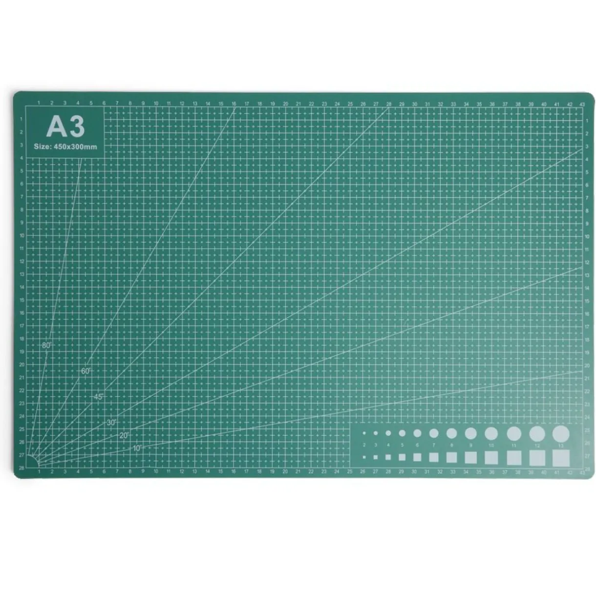 Tapis de découpe format A3 PVC vert 450x300mm < Gifi New
