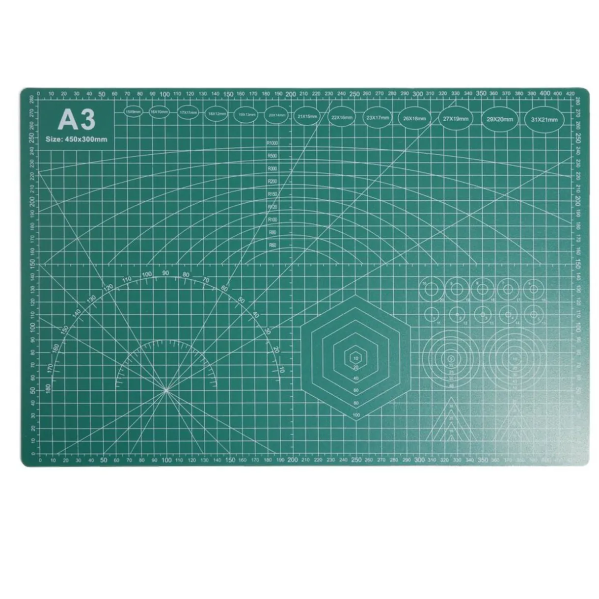 Tapis de découpe format A3 PVC vert 450x300mm < Gifi New