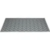 Tapis de jardin India motif chevron gris et blanc