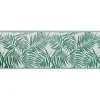 Tapis de jardin rectangulaire feuillage exotique India vert et blanc 70x200cm < Gifi Hot