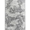 Tapis de jardin rectangulaire India motif feuillage vert 160x230cm