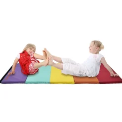 Tapis de jeu enfant arc-en-ciel 5 pans 195x76xép3cm