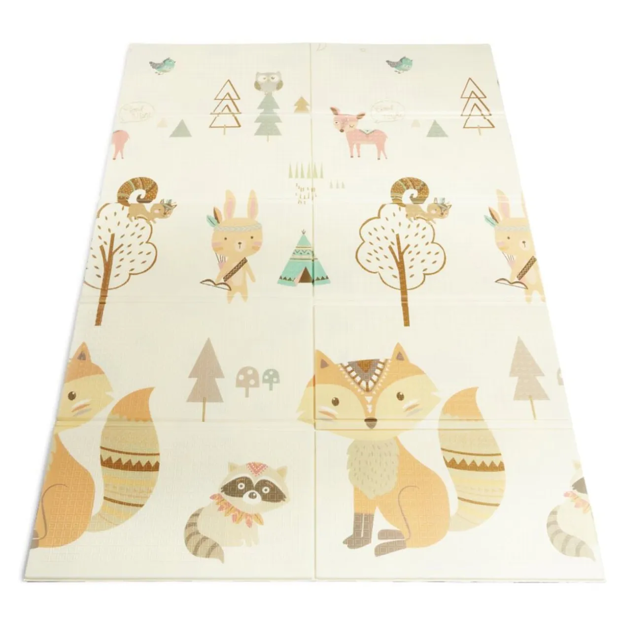 Tapis de jeu enfant thème animaux 180x120cm