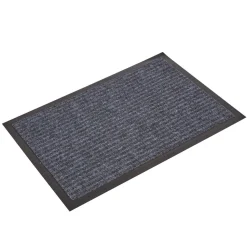 Tapis d'entrée intérieur anti-dérapant gris 40x60cm