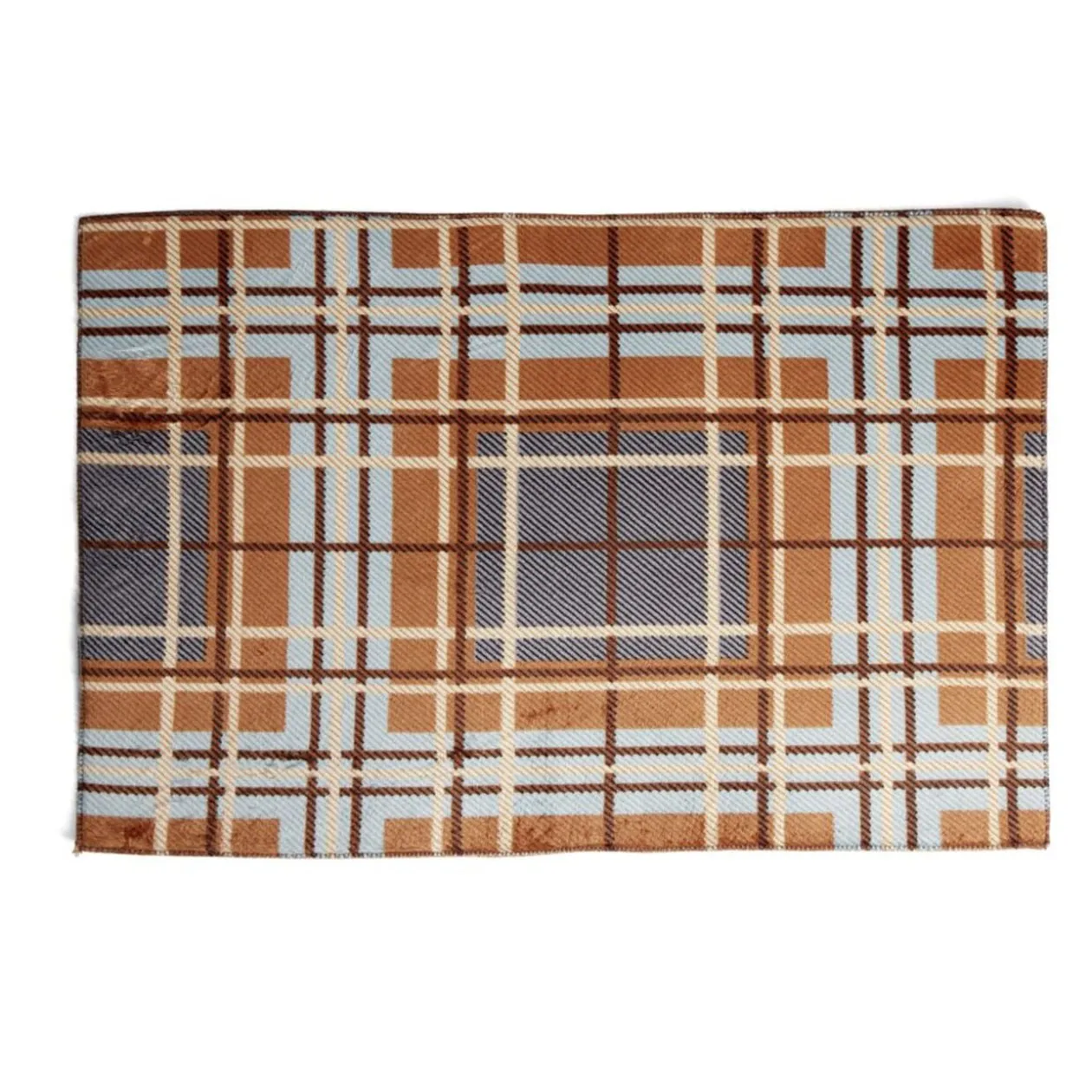 Tapis d'entrée motif tartan 40x60cm (2 modèles)