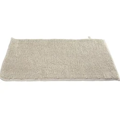 Tapis de salle de bain chenille taupe 65x45 cm < Gifi Outlet