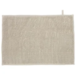 Tapis de salle de bain chenille taupe 65x45 cm < Gifi Outlet