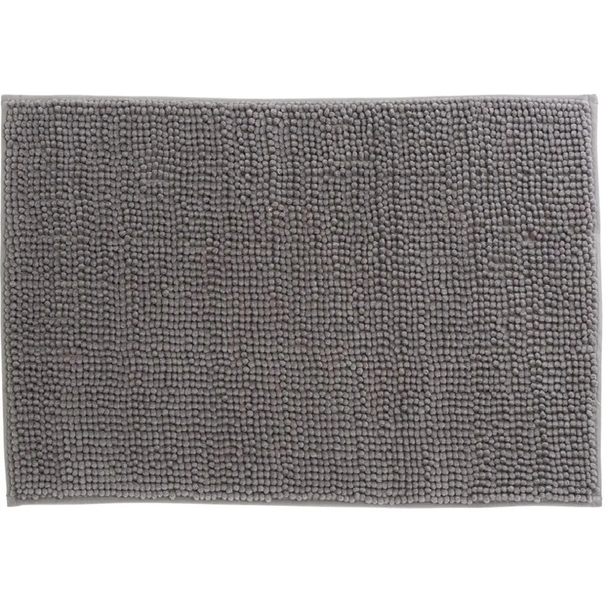 Tapis de salle de bain chenille gris 65x45 cm < Gifi New