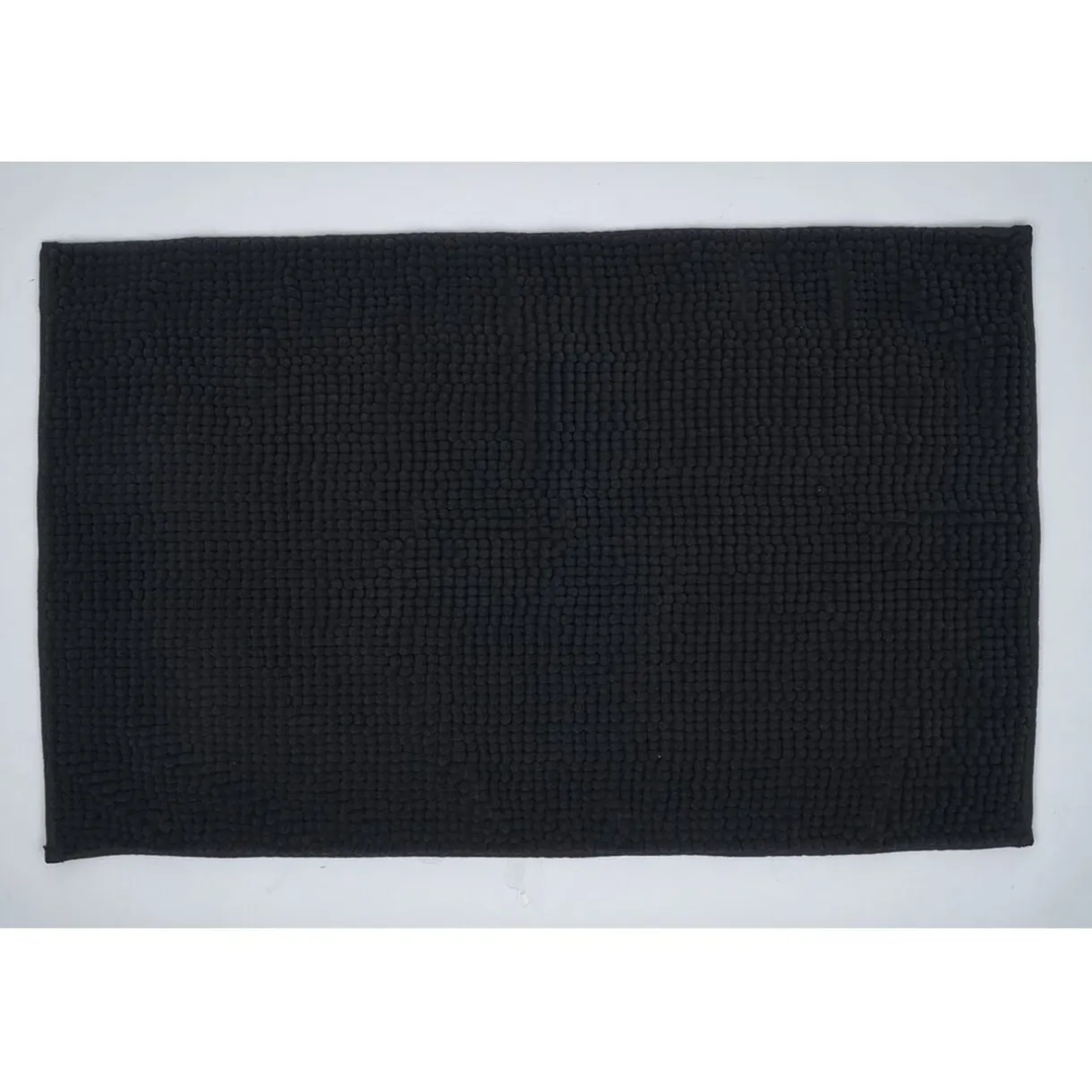 Tapis de salle de bain chenille noir 80x50cm < Gifi Clearance