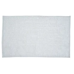 Tapis de salle de bain chenille blanc 80x50cm < Gifi New