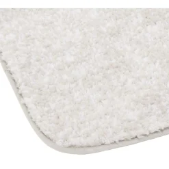 Tapis de salle de bain gris en polyester