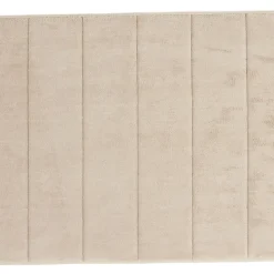 Tapis de salle de bain taupe à mémoire de forme